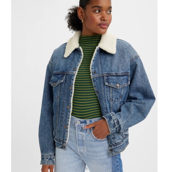Levi’s 90s Sherpa Trucker Jacket - Picture 1 of 6